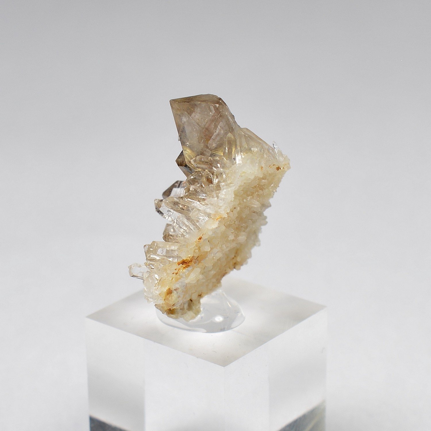 Quartz fumé sur quartz - Rade de Brest, Finistère, France