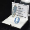 Blue Cyanite – DUO Natural Crystal and Cabochon