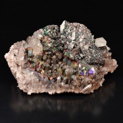 Iridescent goethite (turgite) on quartz - Itremo Massif, Madagascar
