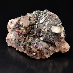Goethite irisée (Turgite) sur quartz - Massif d'Itremo, Madagascar