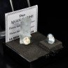 Aquamarine – DUO natural crystal and cut gemstone