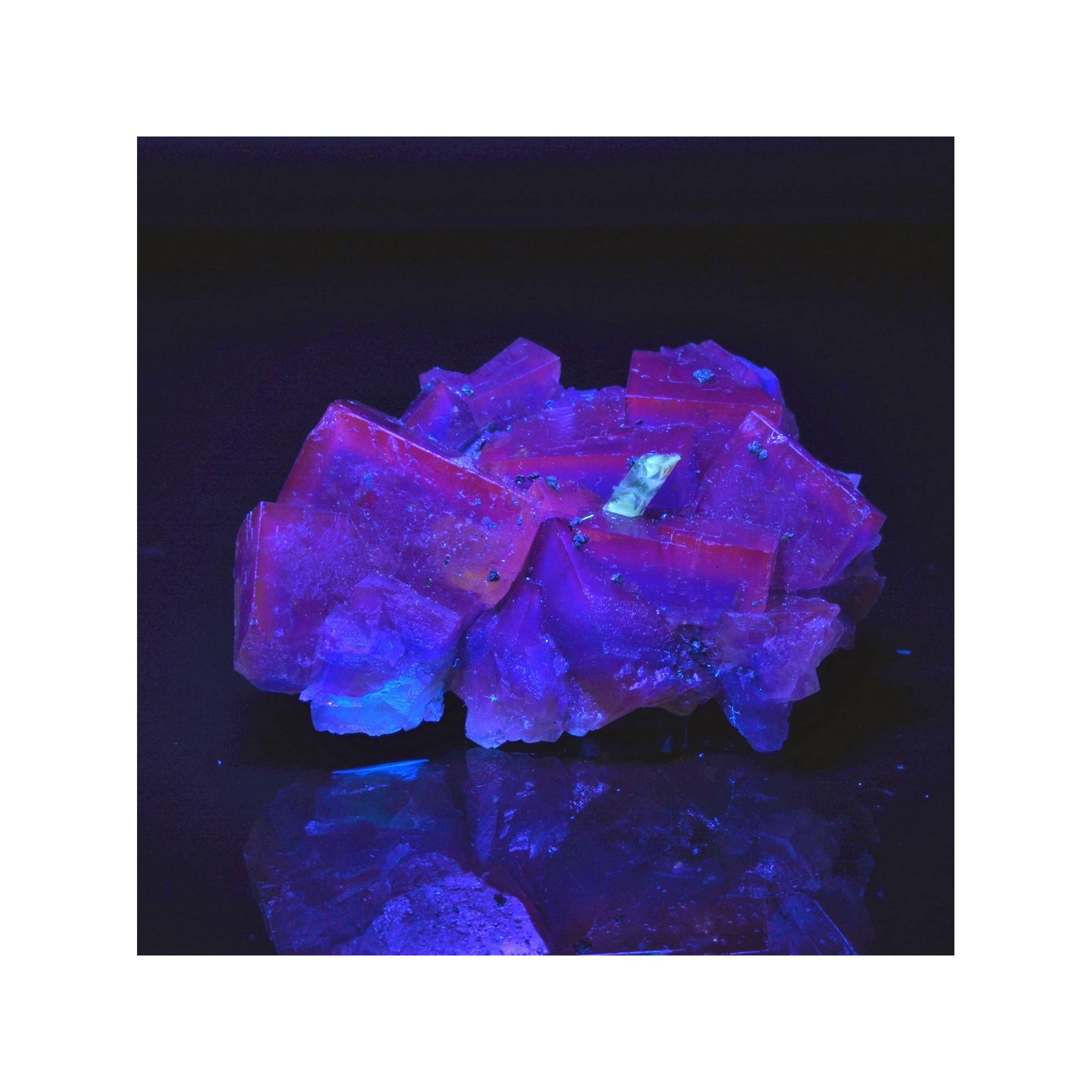 Fluorite and chalcopyrite - Bergmännisch Glück mine, Germany