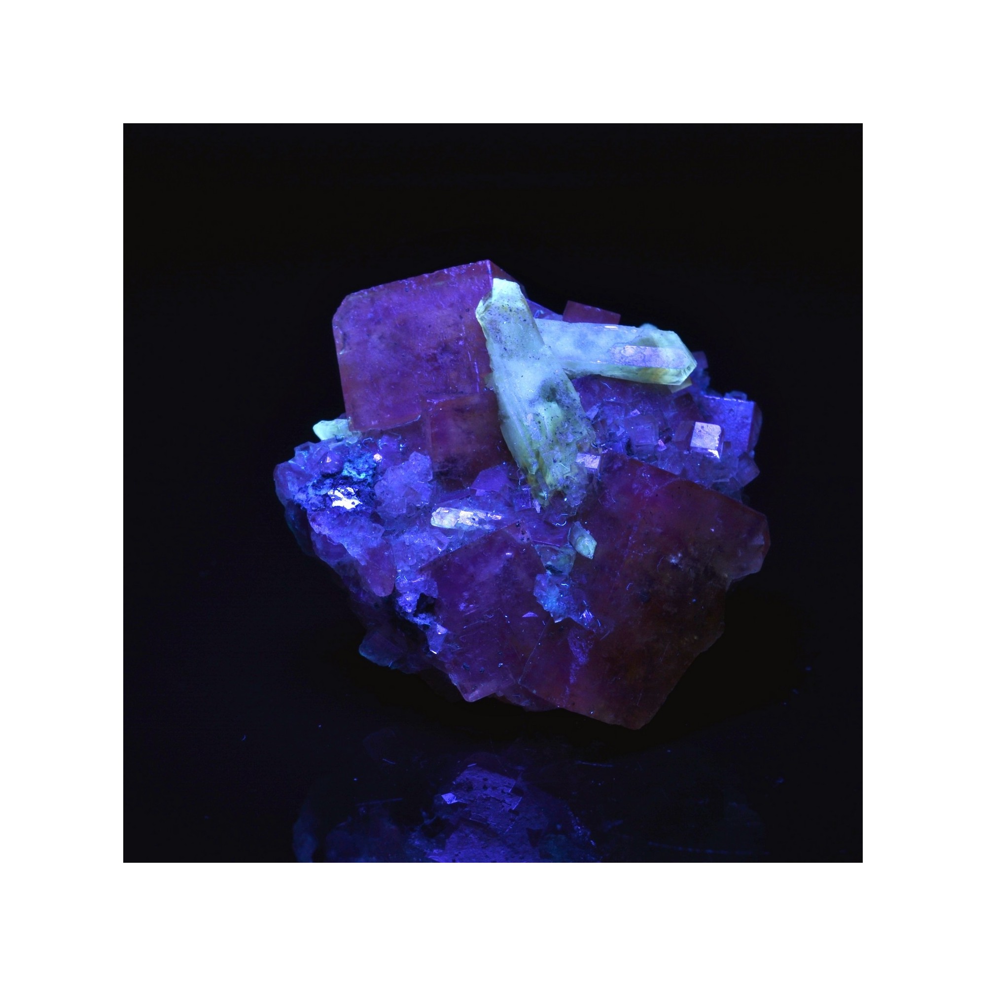 Fluorite, barite and galena - Bergmännisch Glück mine, Germany