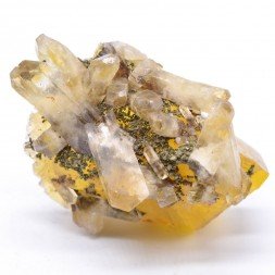 Fluorite, barite, chalcopyrite - Bergmännisch Glück mine, Germany