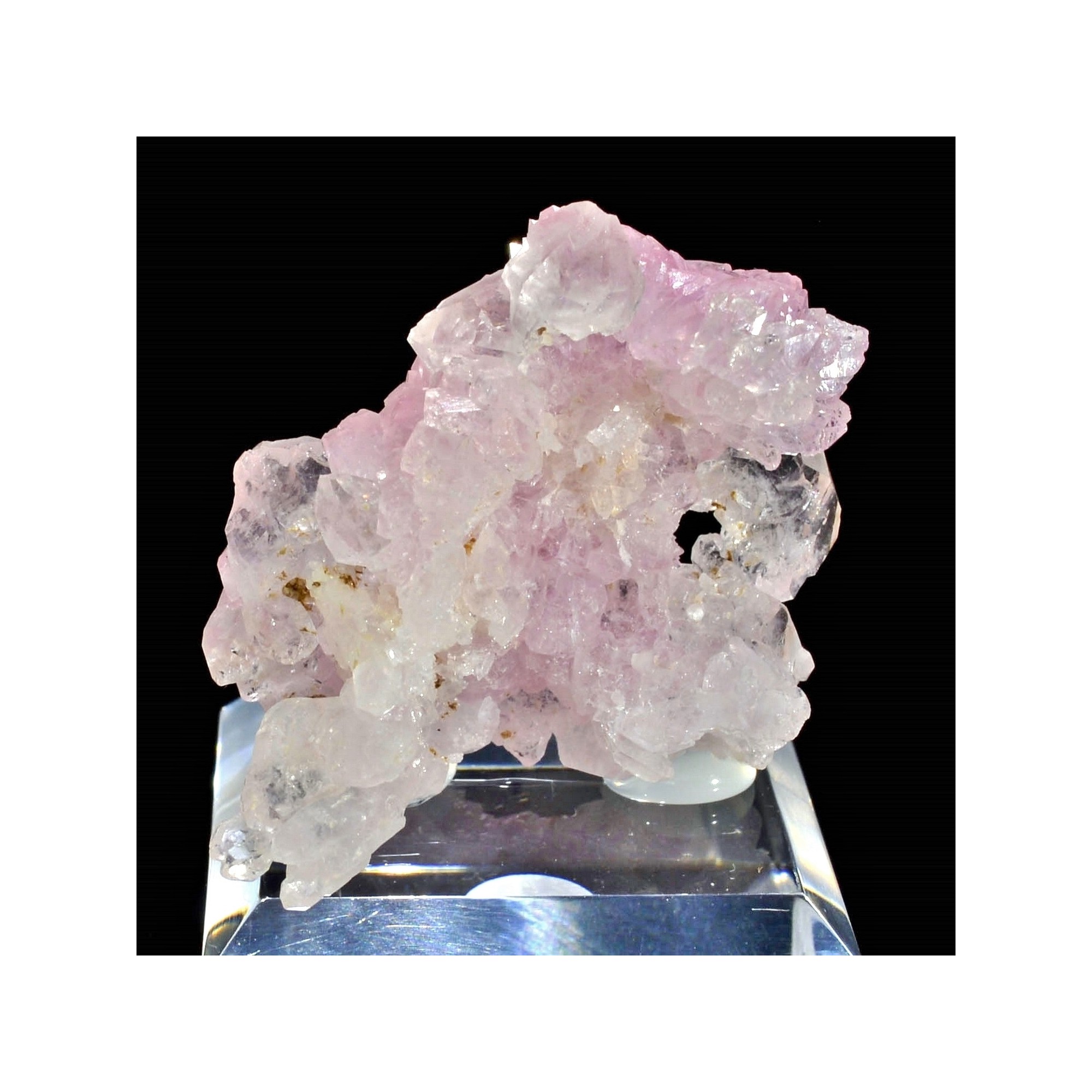 Pink quartz cristallized - Coronel Murta, Minas Gerais, Brazil