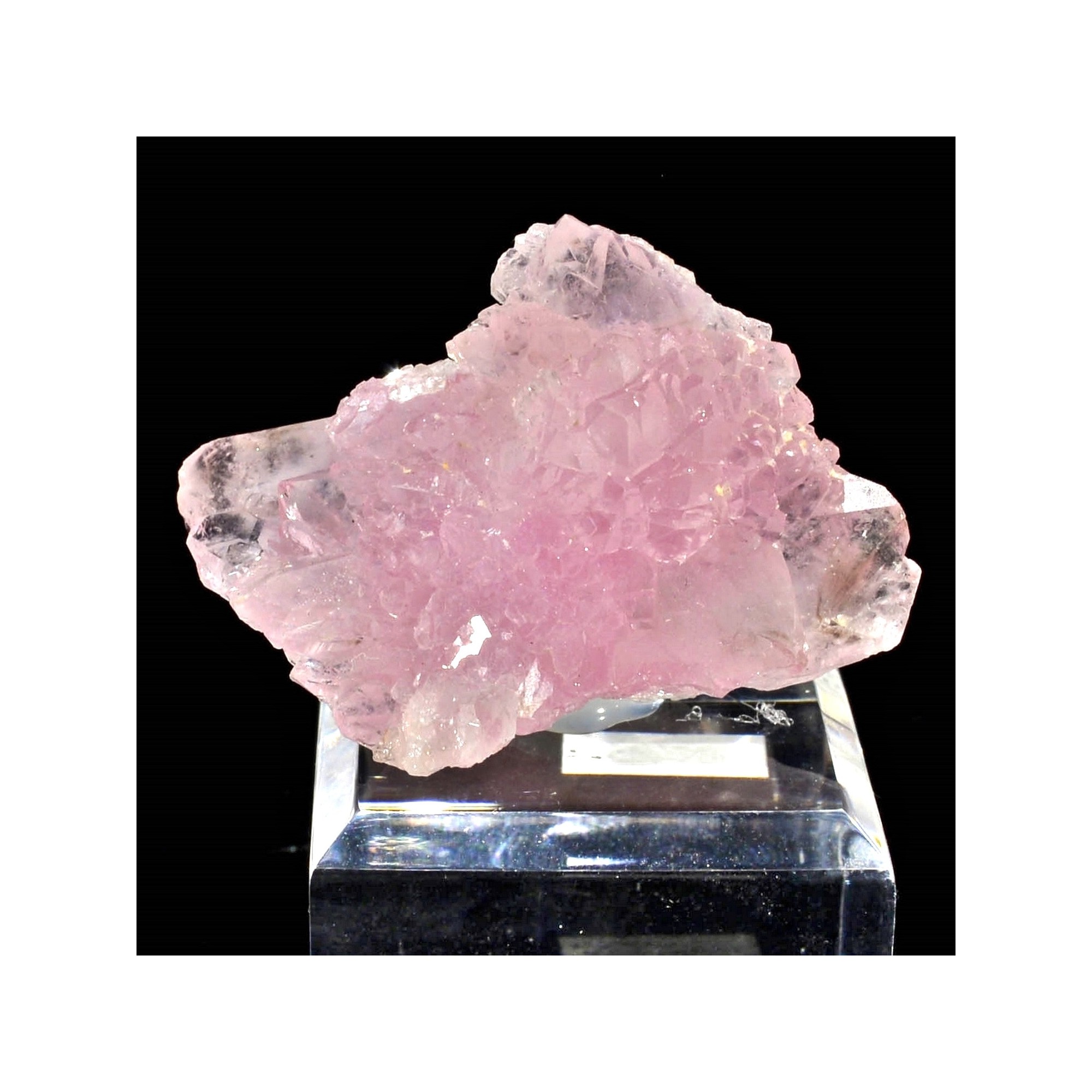 Pink quartz cristallized - Coronel Murta, Minas Gerais, Brazil