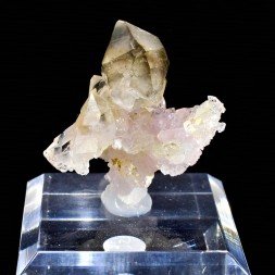 Quartz fumé et quartz rose - Coronel Murta, Minas Gerais, Brésil