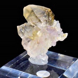Quartz fumé et quartz rose - Coronel Murta, Minas Gerais, Brésil