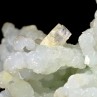 Prehnite psm laumontite et apophyllite - Carrière Malad, district de Mumbai, Maharashtra, Inde.