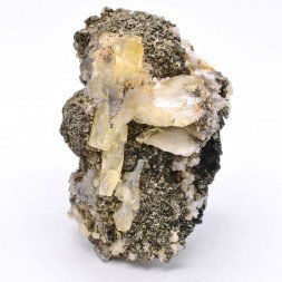 Barytine et marcasite - Oumjrane, Maroc