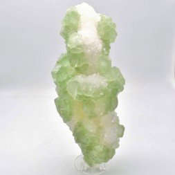 Green fluorite and quartz - Xiefang mine, Jiangxi province, China