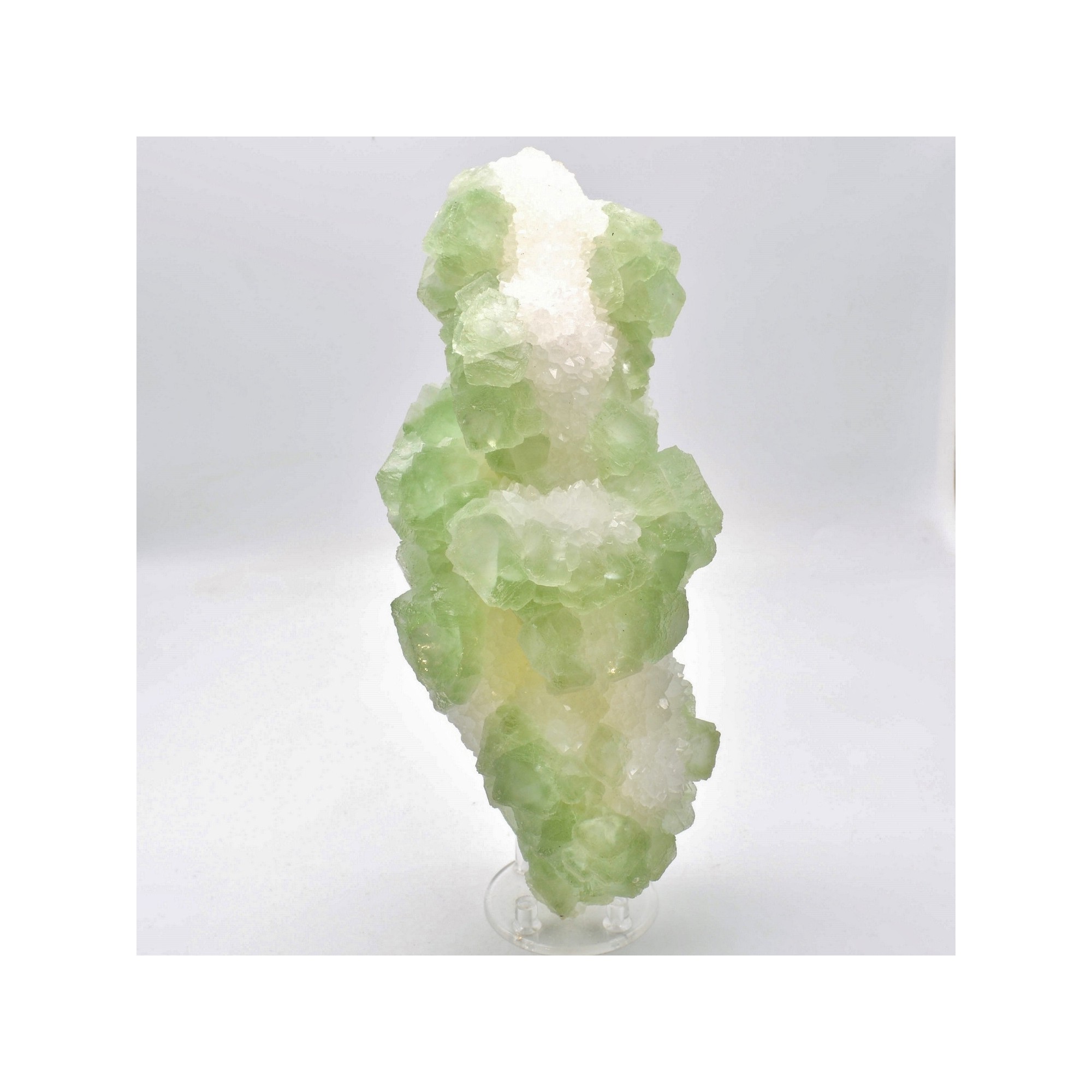 Fluorine verte et quartz - Mine Xiefang, province Jiangxi, Chine