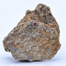 Garnet in micaschist - Kerilio, Baud, Morbihan, France