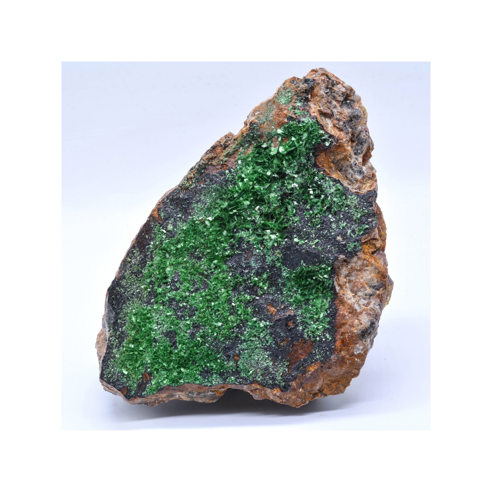 Torbernite - Entraygues, Aveyron, France