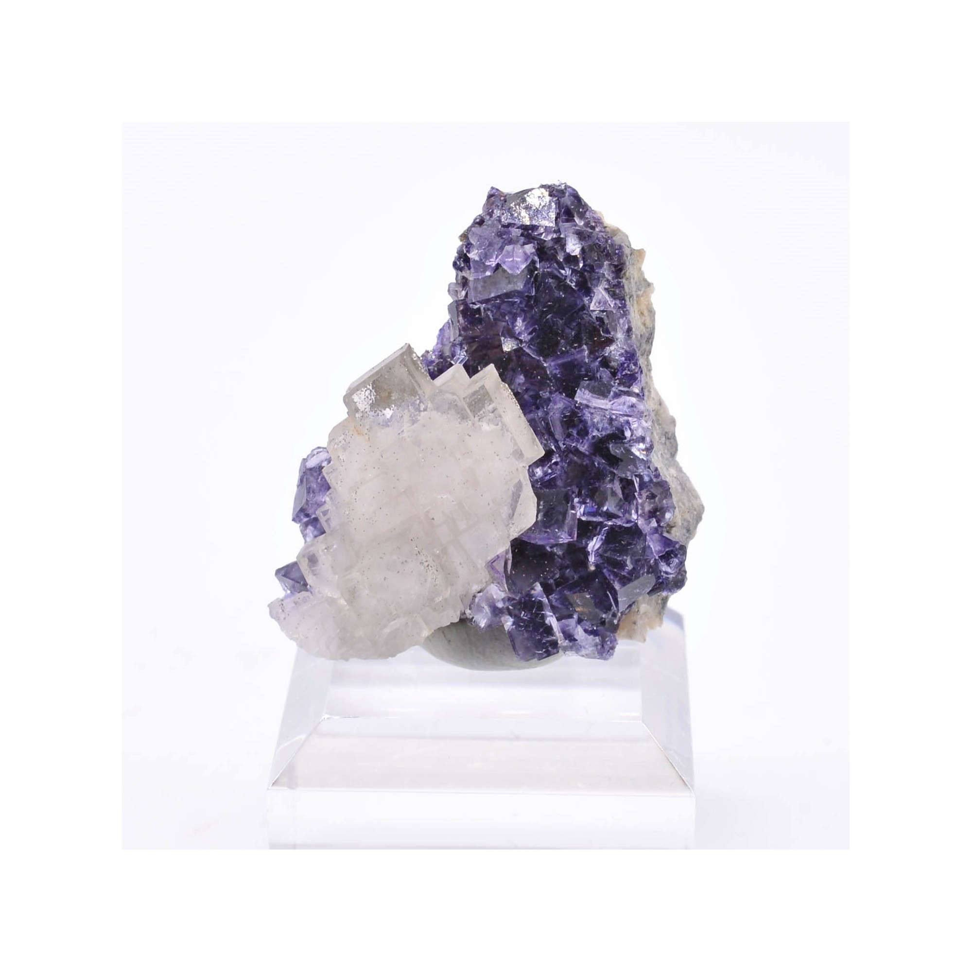 Fluorite and barite - Saint-Peray, Ardèche, France