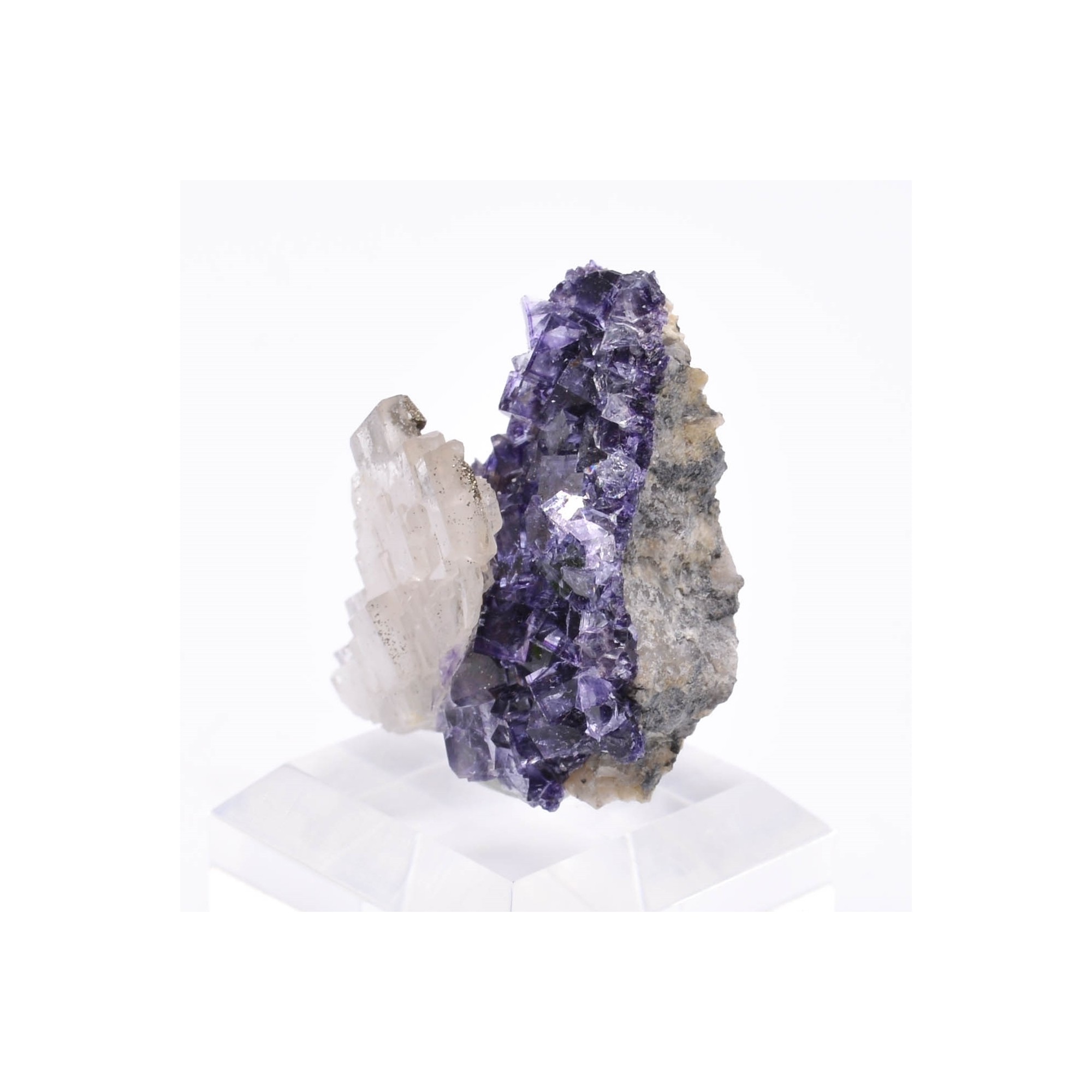 Fluorite and barite - Saint-Peray, Ardèche, France