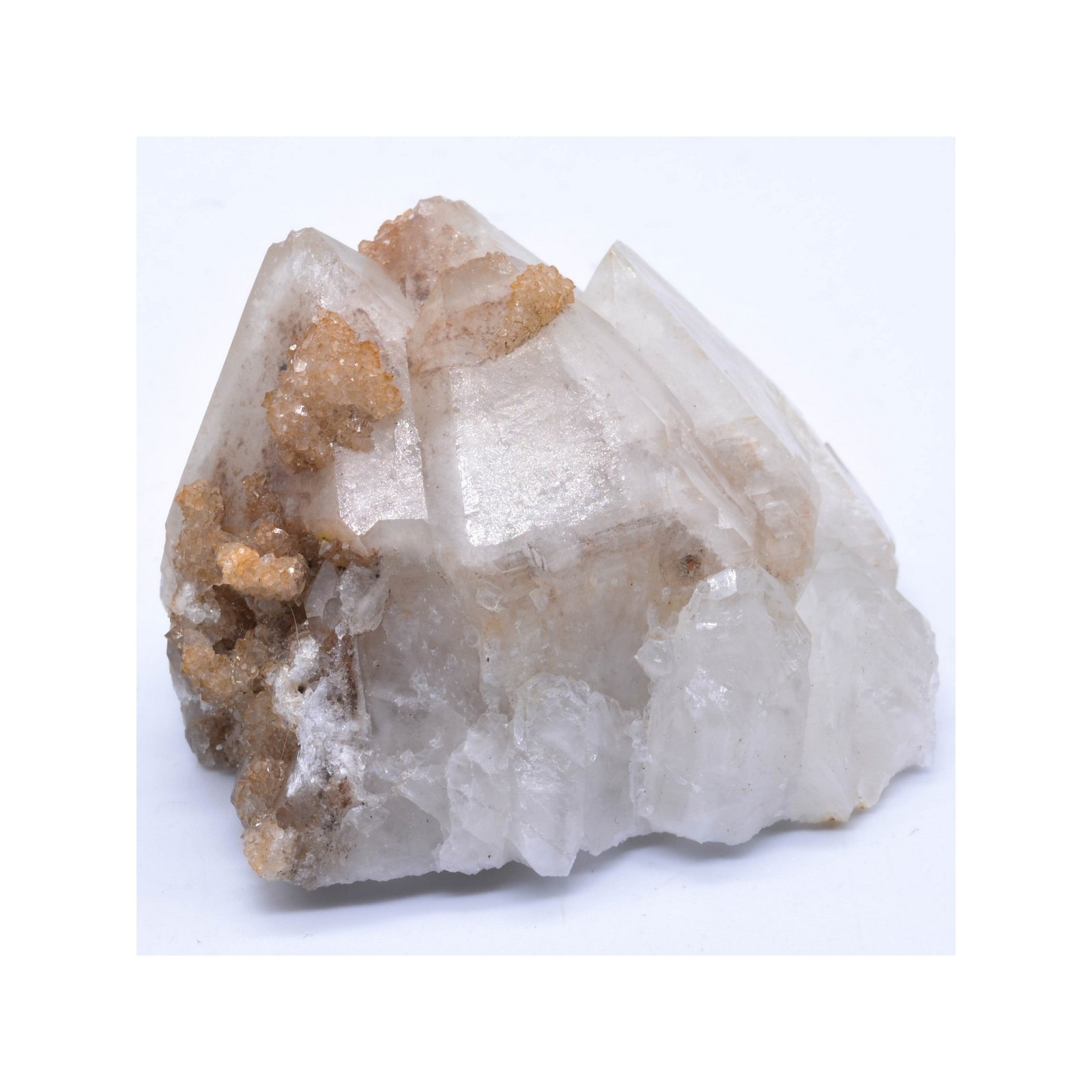 Quartz et périmorphose de calcite - Ploemeur, Morbihan, France