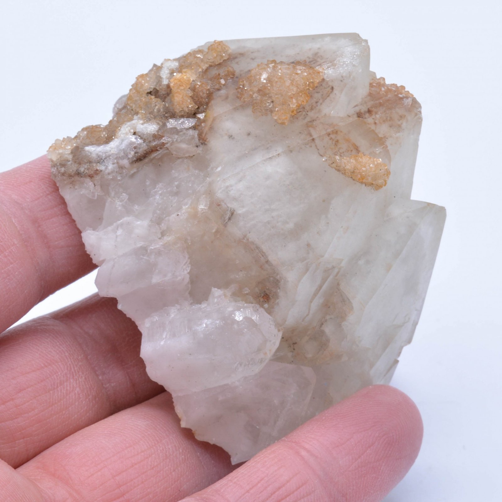 Quartz et périmorphose de calcite - Ploemeur, Morbihan, France
