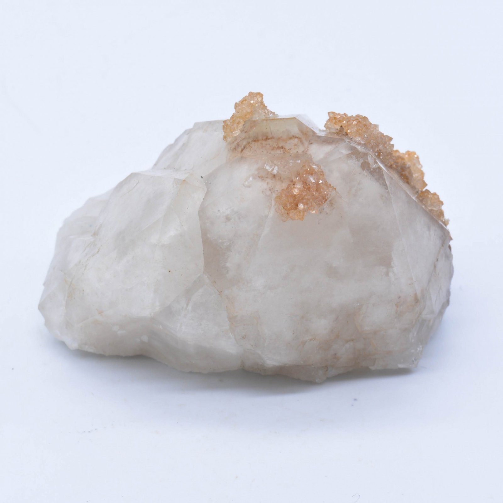 Quartz et périmorphose de calcite - Ploemeur, Morbihan, France