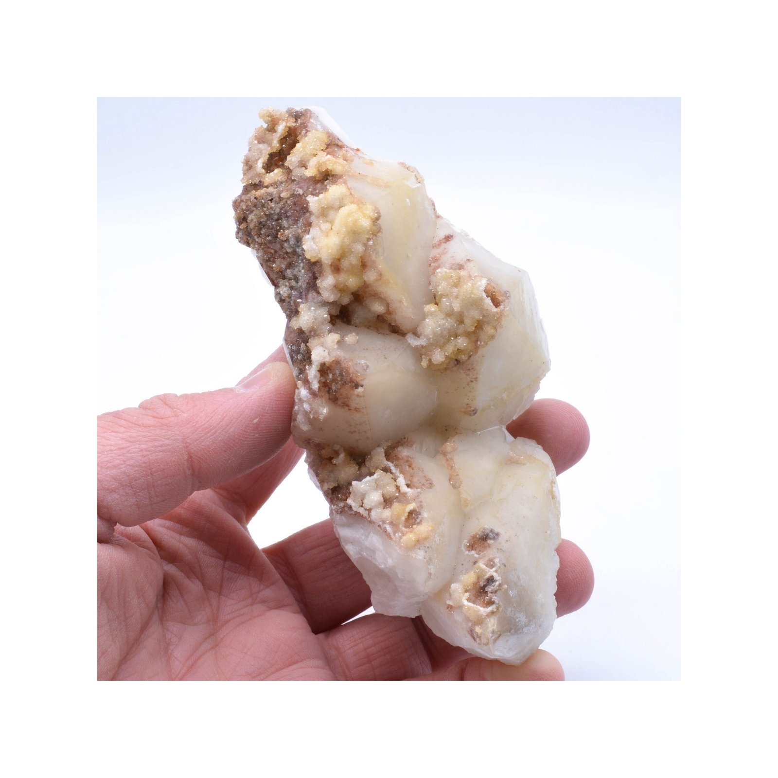Quartz and calcite perimorphosis - Ploemeur, Morbihan, France