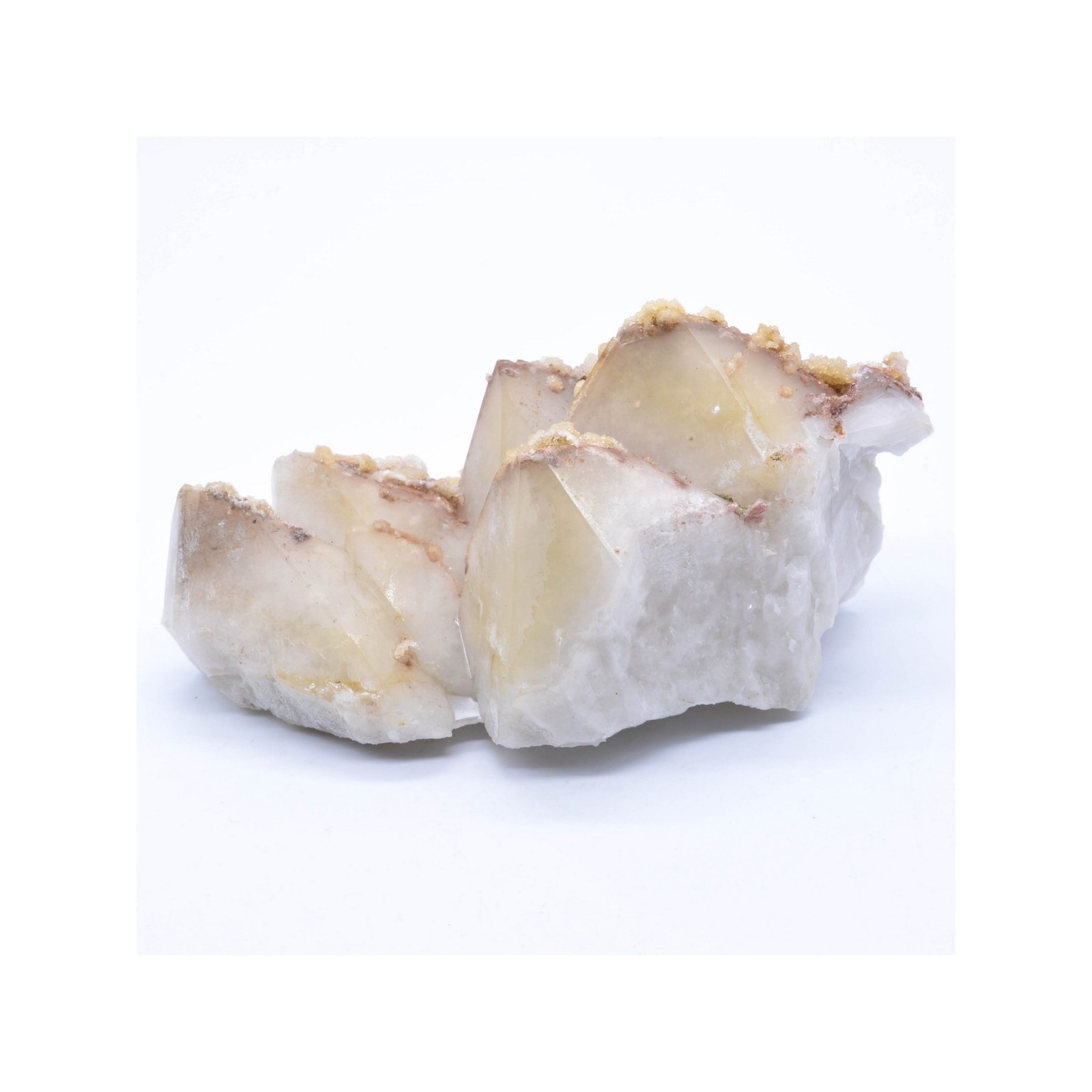Quartz et périmorphose de calcite - Ploemeur, Morbihan, France