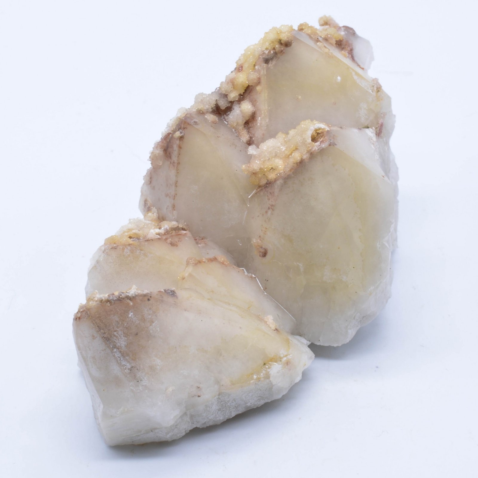 Quartz et périmorphose de calcite - Ploemeur, Morbihan, France