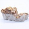 Quartz et périmorphose de calcite - Ploemeur, Morbihan, France