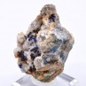 Azurite on quartz - Mas-Dieu, Gard, France