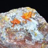 Wulfenite, mimetite and chrysocolla - Rawley mine, Arizona, USA