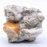 Scheelite, goshenite, calcite et muscovite - Monts Xuebaoding, Pingwu, Province du Sichuan, Chine