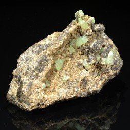 Rare ! Calcite verte kiwi - Comté de Garfield, Utah, Etats-Unis