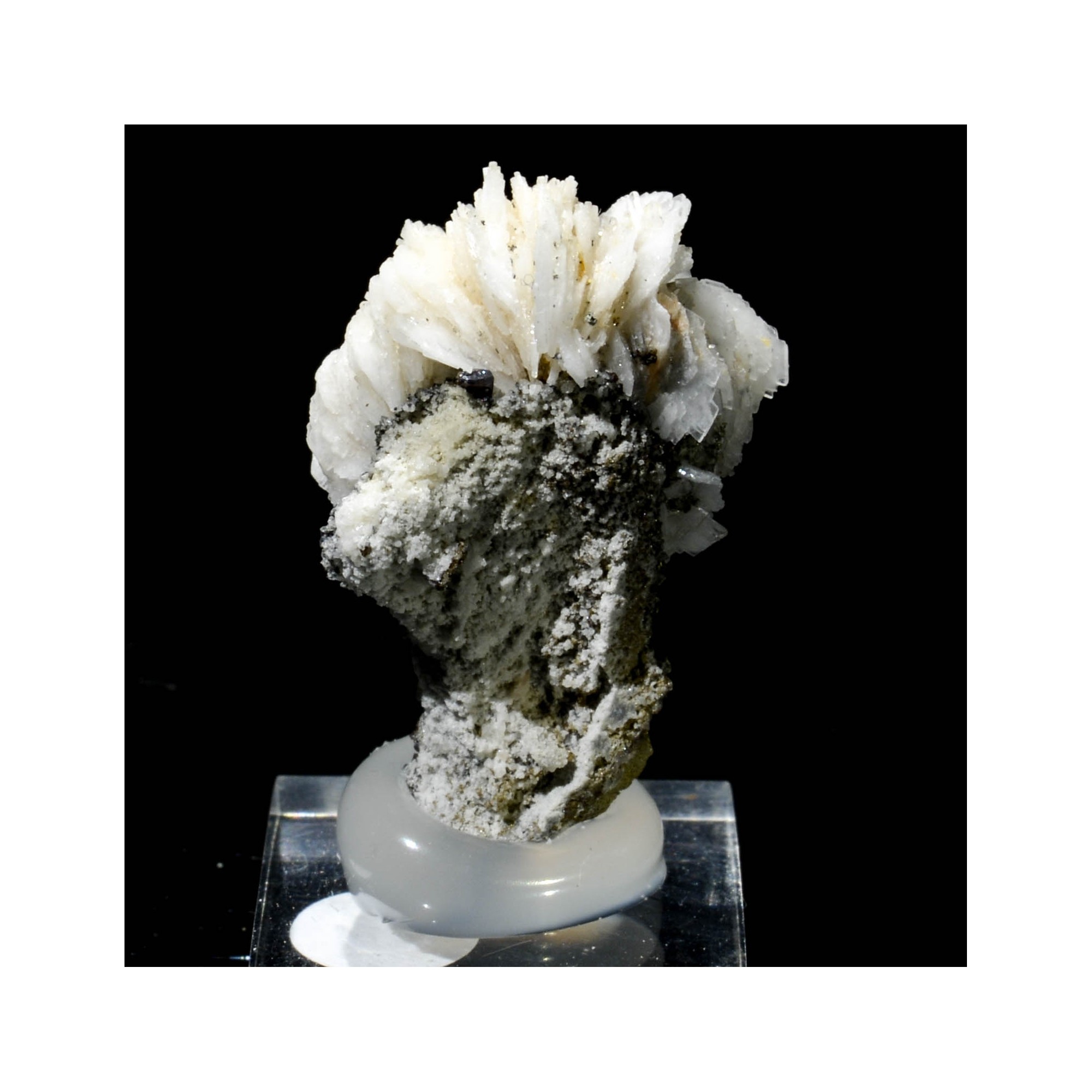 Barite, sphalerite - Malines mine, Saint Laurent le minier, Gard, France