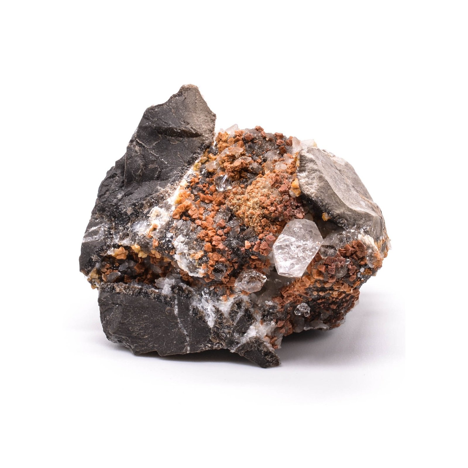Quartz, septaria, ankerite - Mison, Alpes-de-Haute-Provence, France