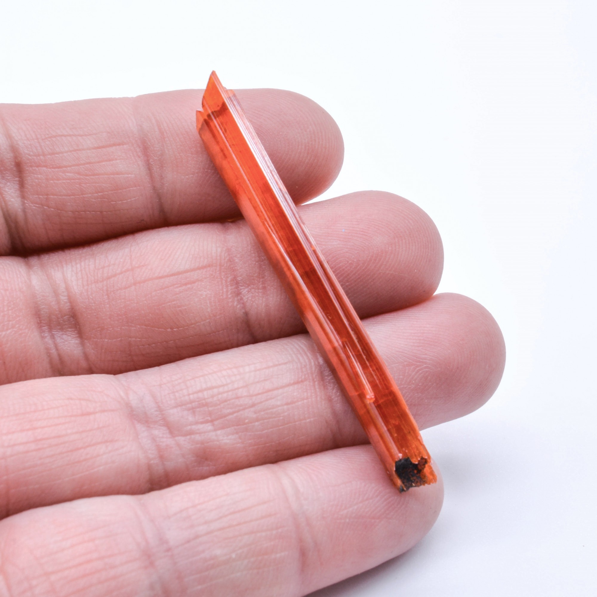 Crocoite - Red Lead mine, Tasmania, Australia