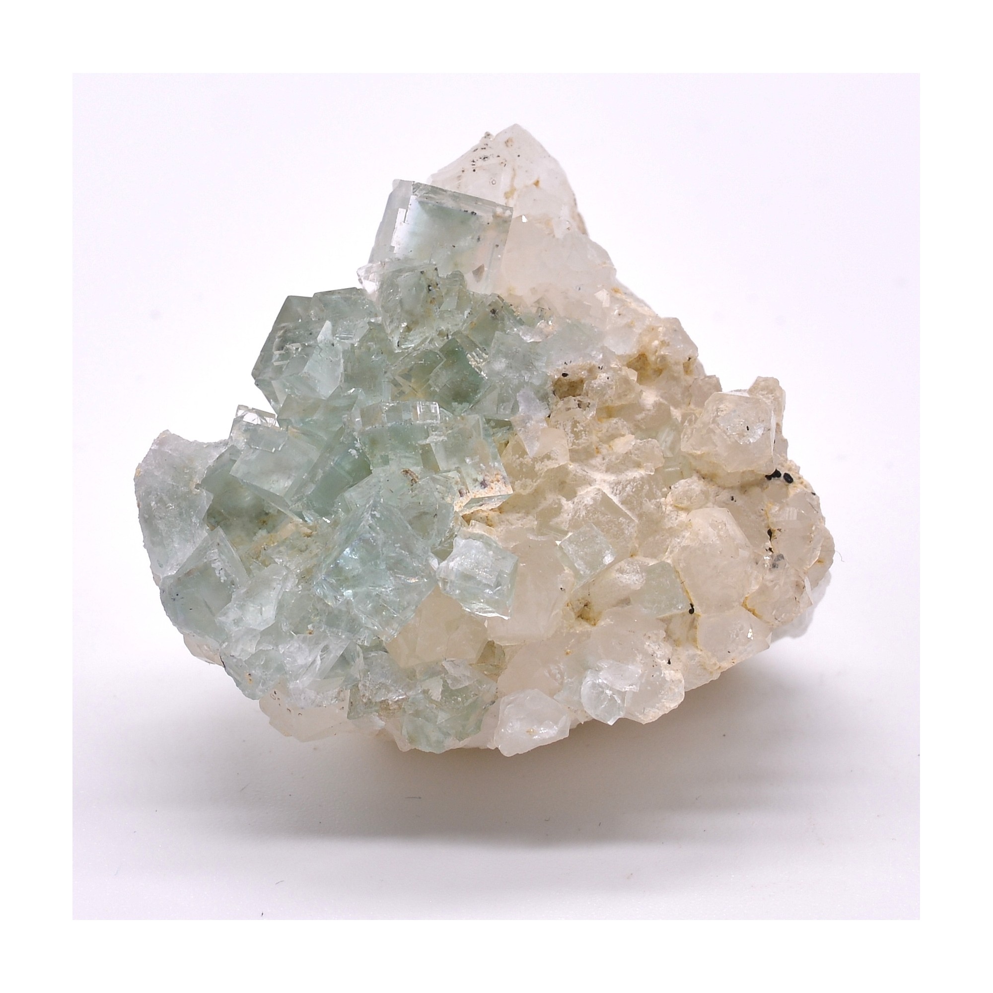 Fluorite and quartz - Langeac, Haute-Loire, France