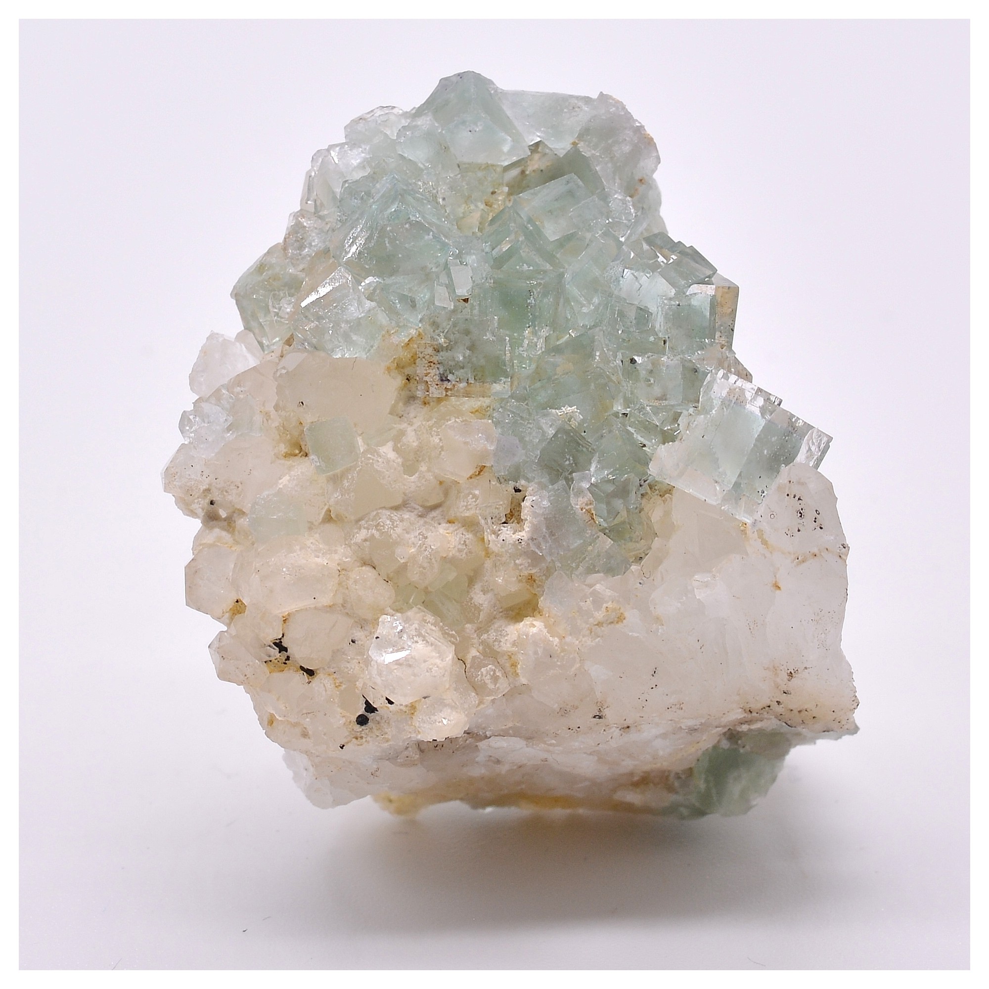 Fluorite and quartz - Langeac, Haute-Loire, France