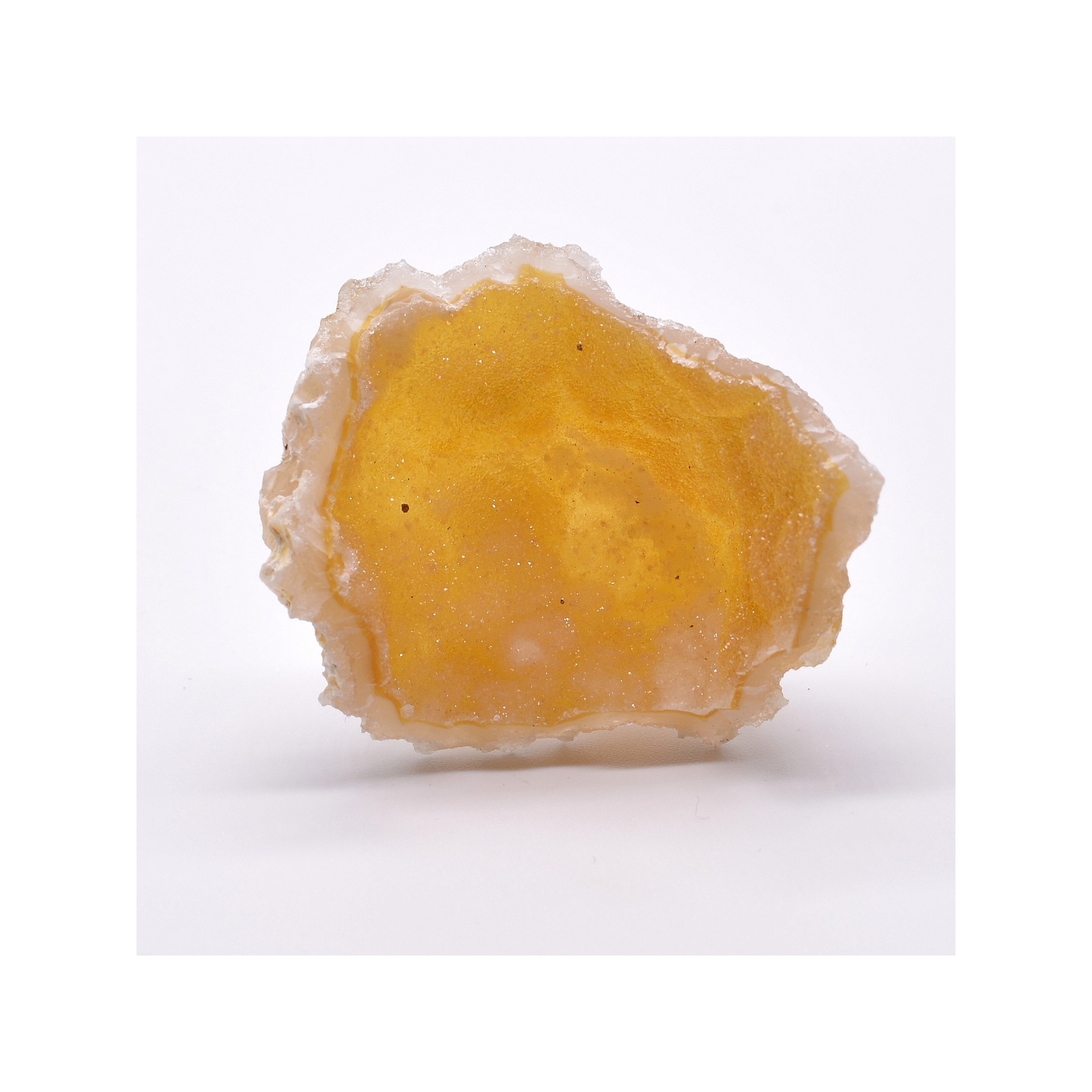 Orange chalcedony - Charroux, Haute-Vienne, France