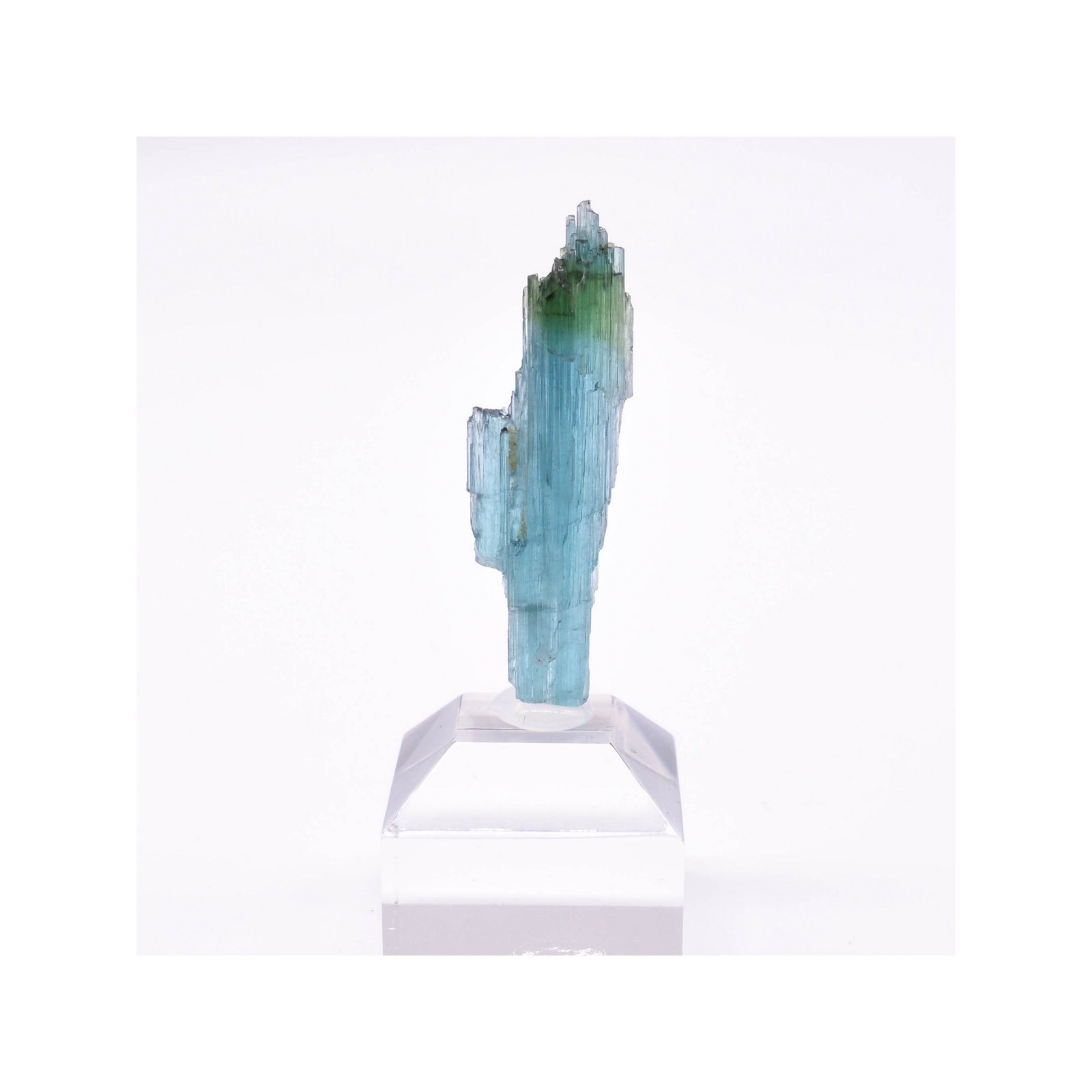 Tourmaline - elbaïte var. indicolite - Mine Santa Rosa, Itambacuri, Minas Gerais, Brésil