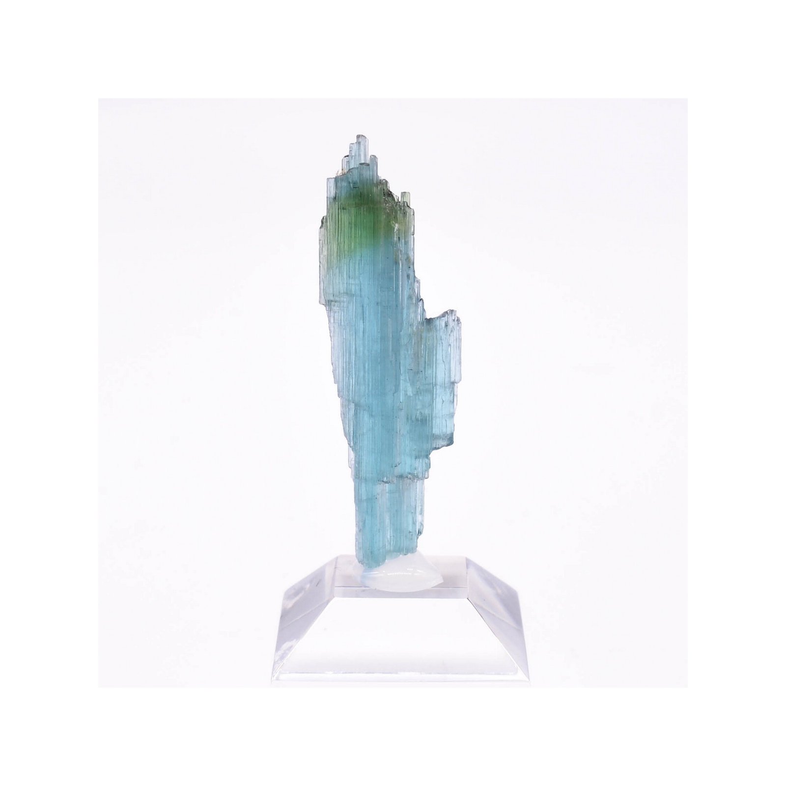 Tourmaline - elbaïte var. indicolite - Mine Santa Rosa, Itambacuri, Minas Gerais, Brésil