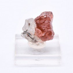 Spessartite garnet and quartz - Navegadora mine, Minas Gerais, Brazil