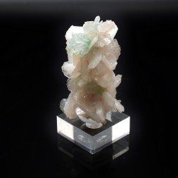 Stilbite, green apophyllite and heulandite - Nashik, Maharashtra, India