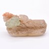 Stilbite, green apophyllite and heulandite - Nashik, Maharashtra, India