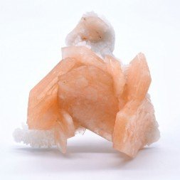 Orange stilbite - Jalgaon, India