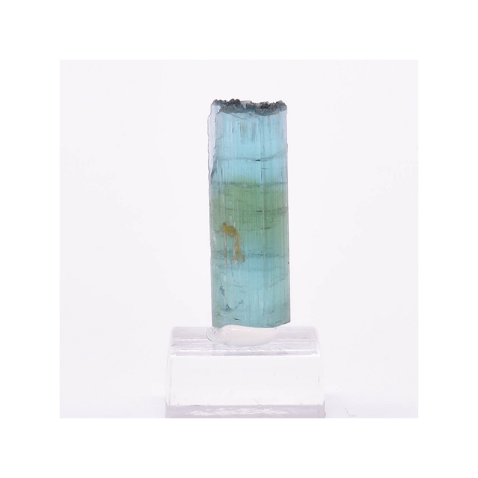 Tourmaline - elbaïte var. indicolite - Mine Santa Rosa, Itambacuri, Minas Gerais, Brésil