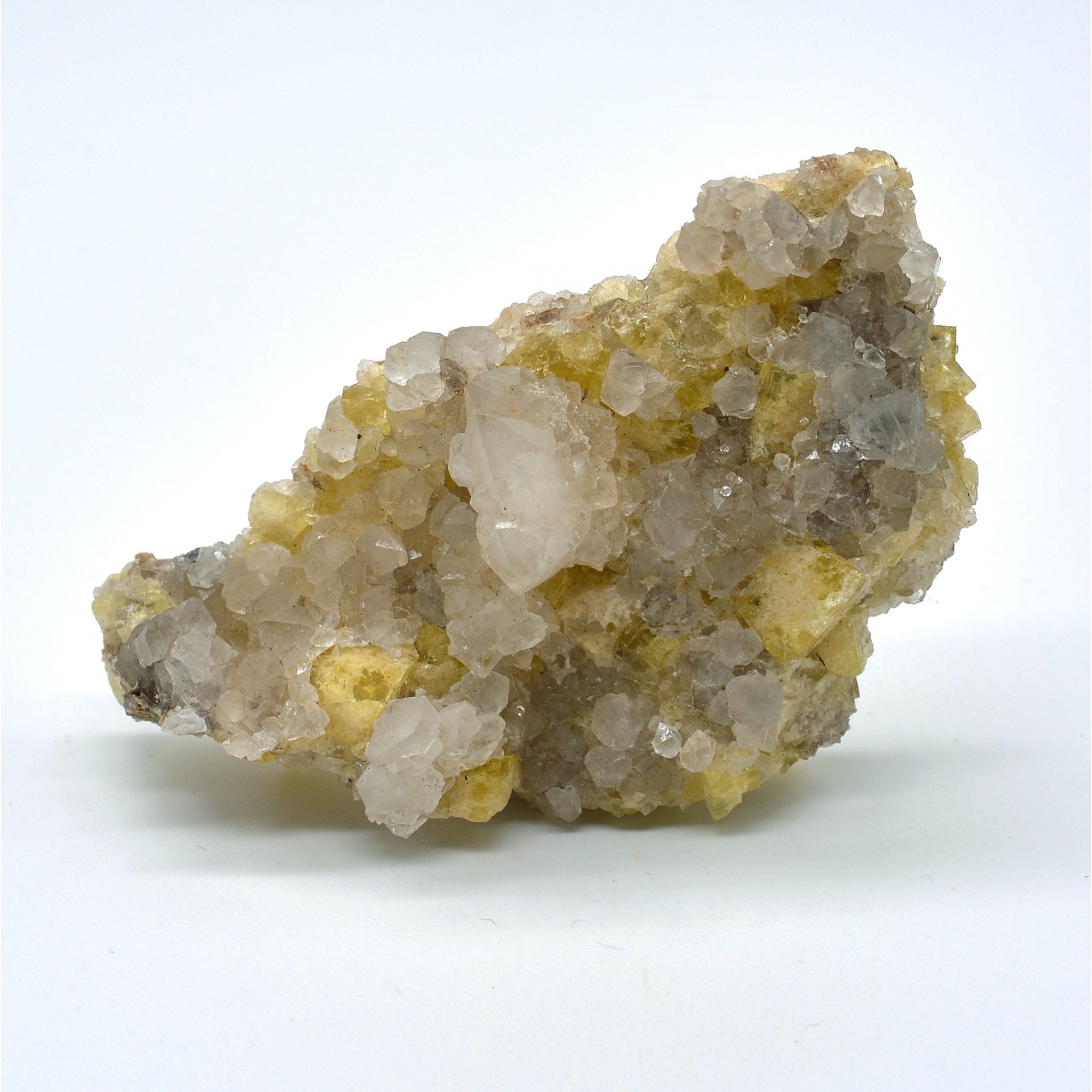 Fluorite and quartz, Peyrebrune, Tarn, France.