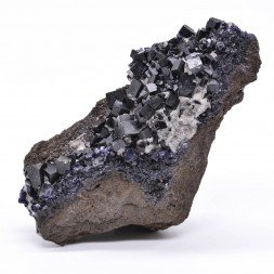 Fluorine antozonite et calcite - Mine Ojuela, Mapimi, Durango, Mexique