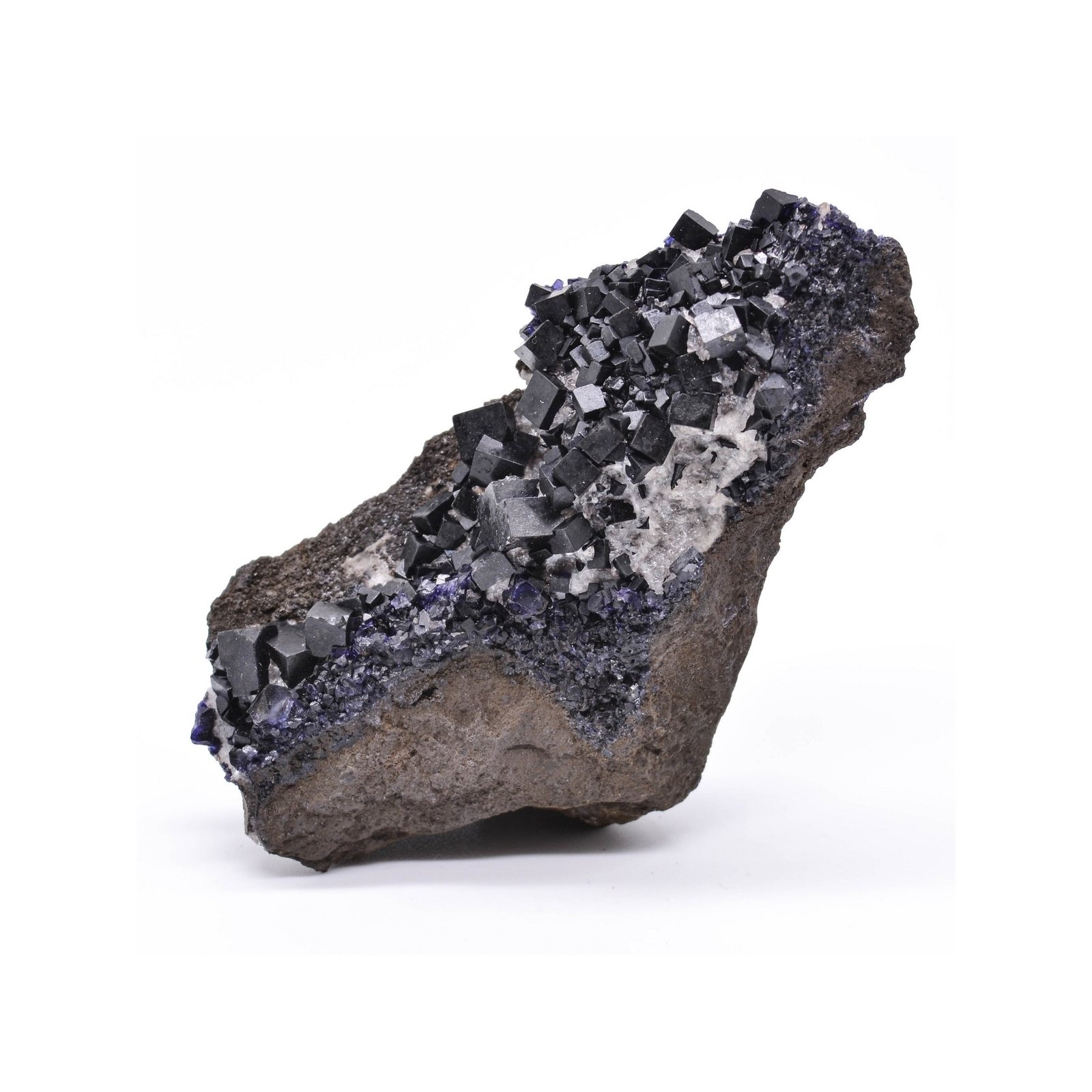 Fluorine antozonite et calcite - Mine Ojuela, Mapimi, Durango, Mexique
