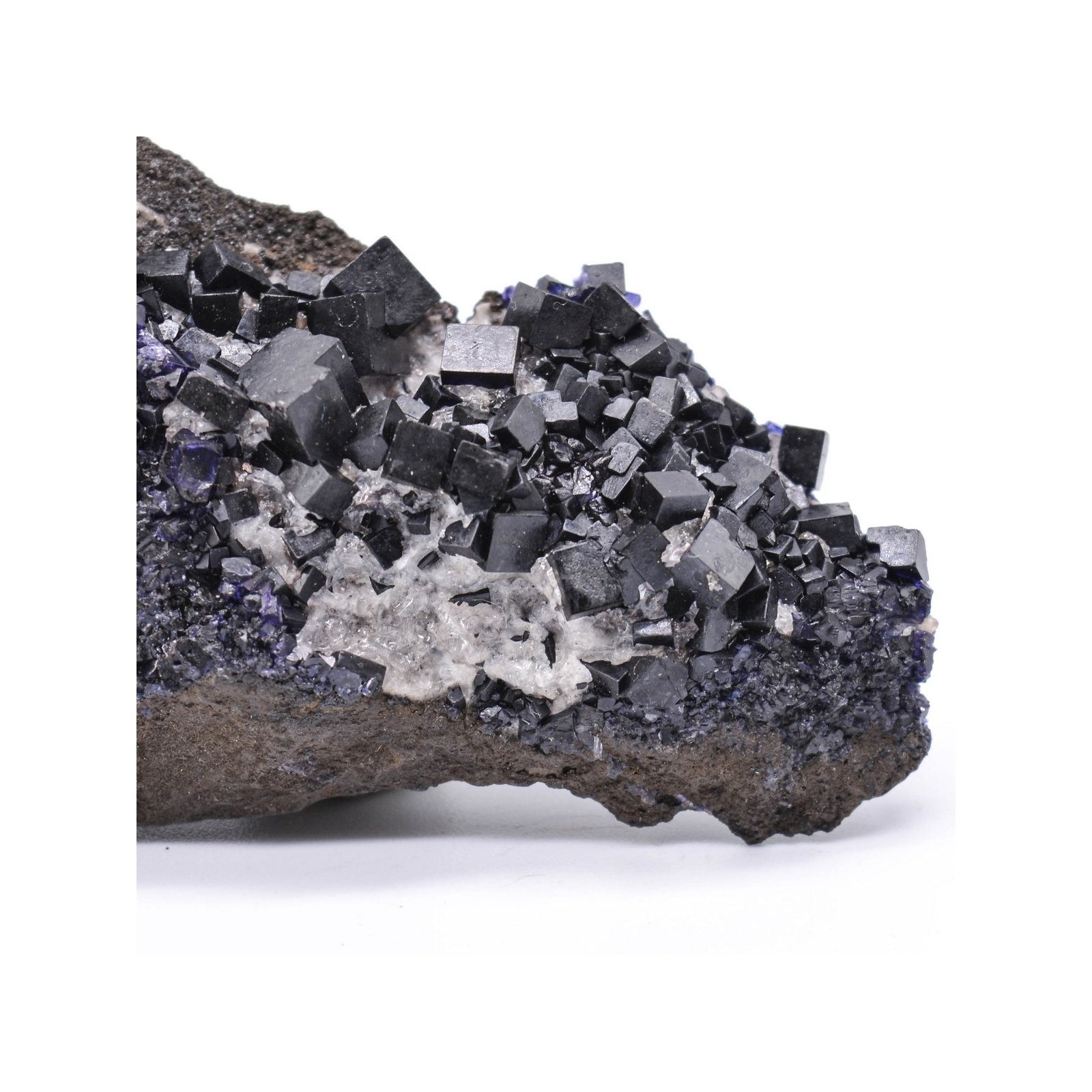 Fluorine antozonite et calcite - Mine Ojuela, Mapimi, Durango, Mexique