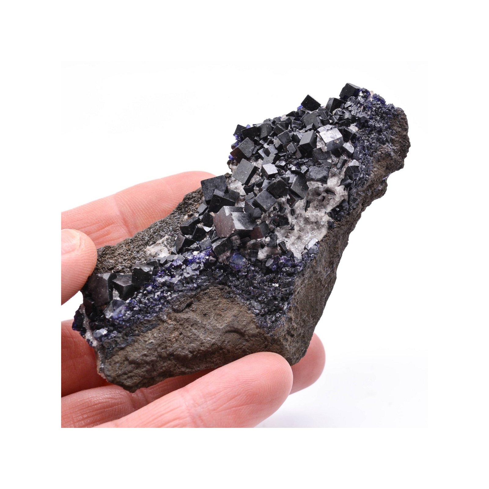 Fluorine antozonite et calcite - Mine Ojuela, Mapimi, Durango, Mexique