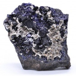 Fluorite antozonite, calcite - Ojuela mine, Mapimi, Durango, Mexico